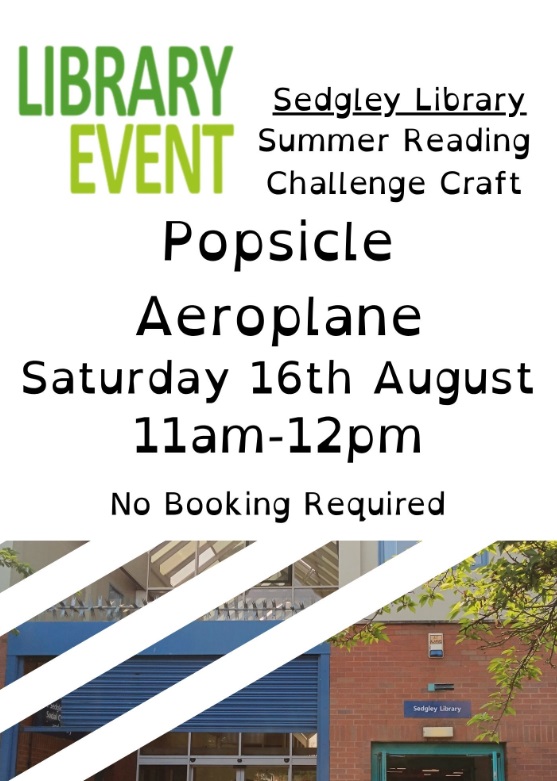 Sedgley Library - Popsicle Aeroplane